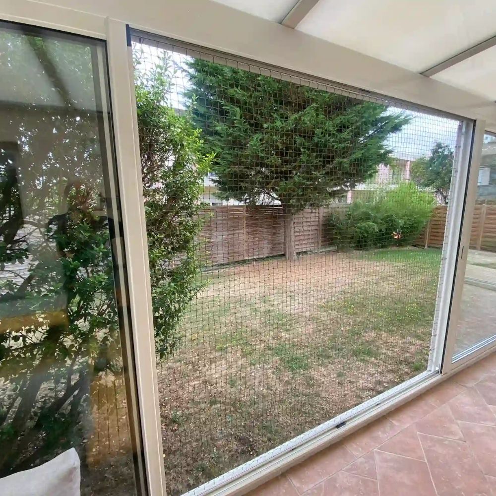 Grand cadre sans trous ni vis pour fenetre pour chat