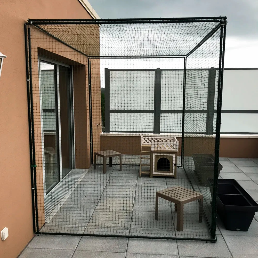 Enclos type catio pour chat