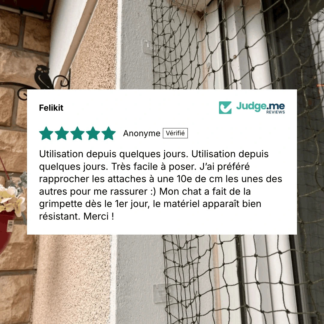 Avis d'un client qui a acheté des attaches bird tech Felikit