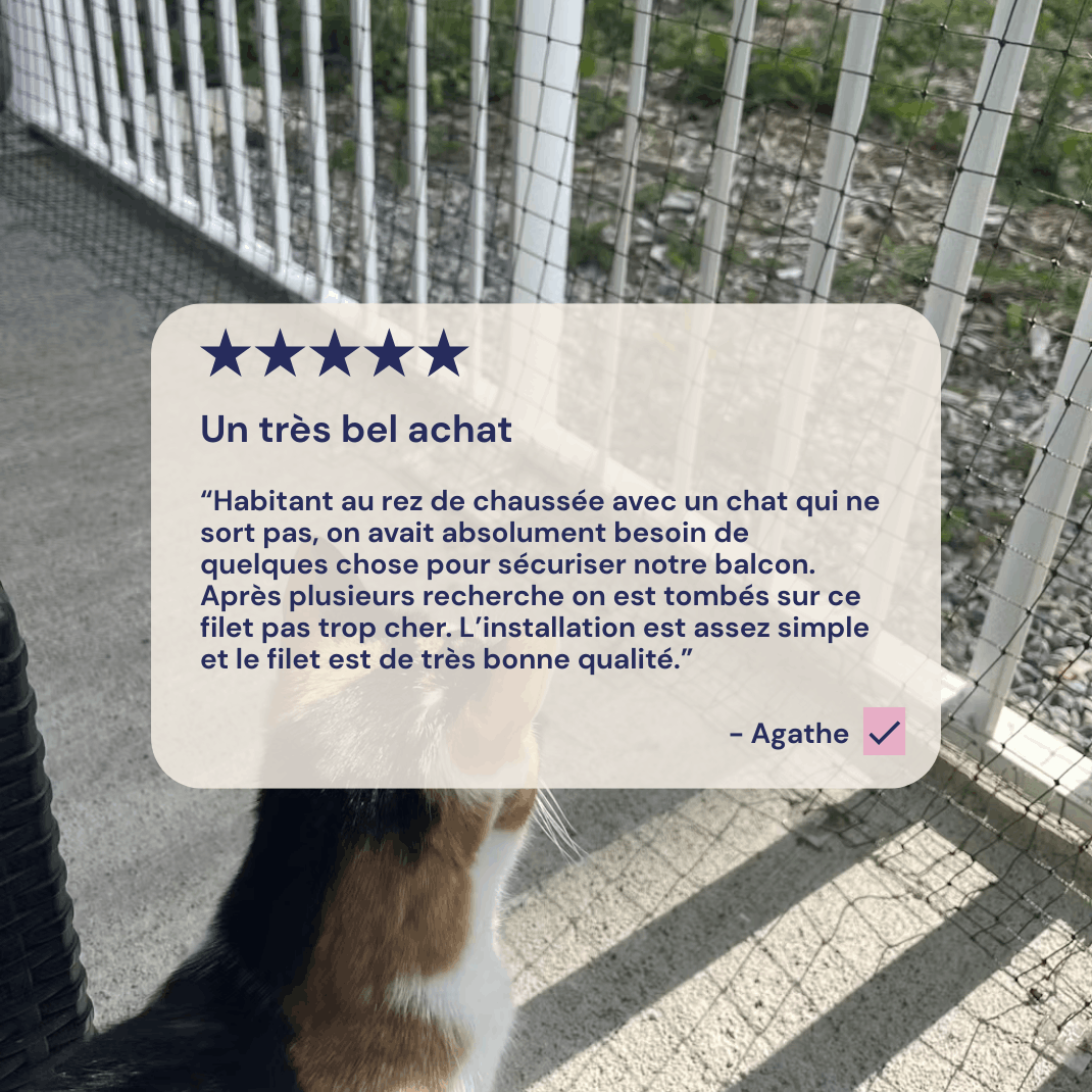 Filet pour chat sans percer (attaches Bird-Tech™)
