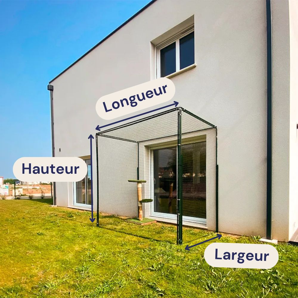 Dimensions d'un catio pour chat