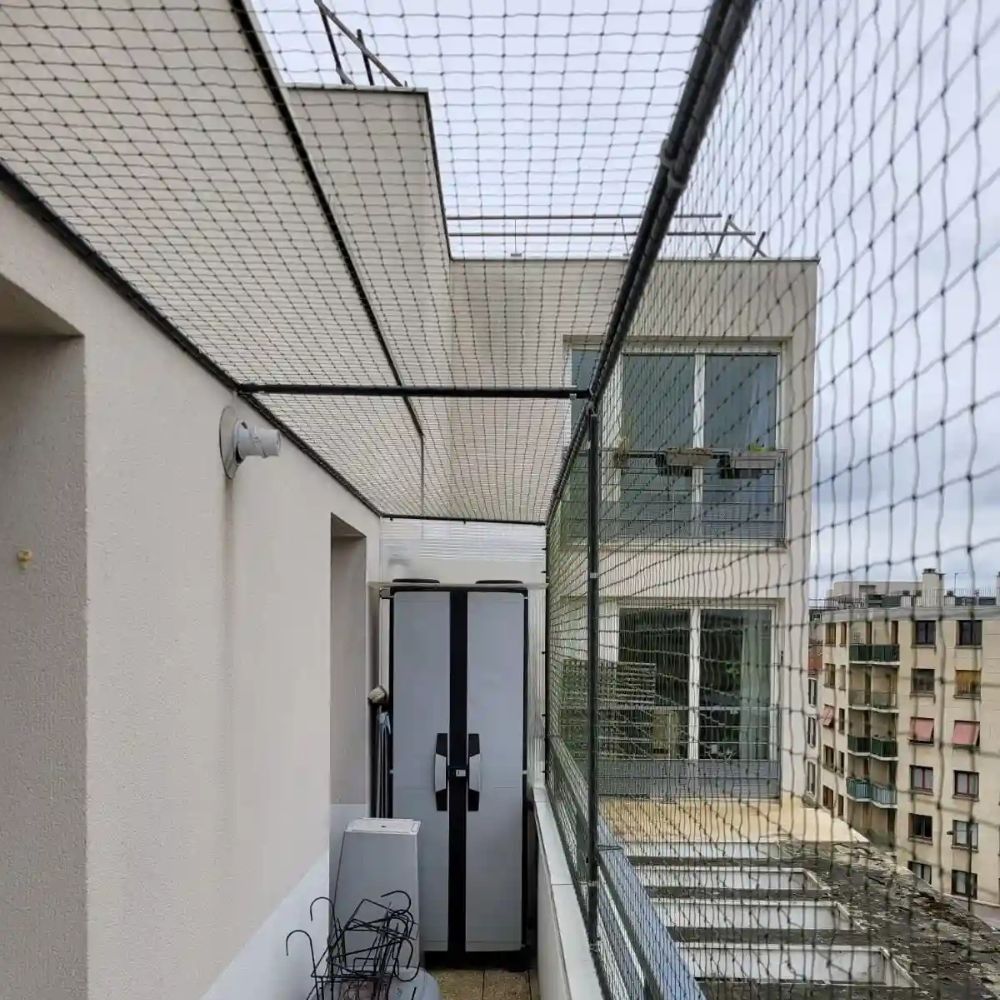 Un catio pour chat sur une terrasse