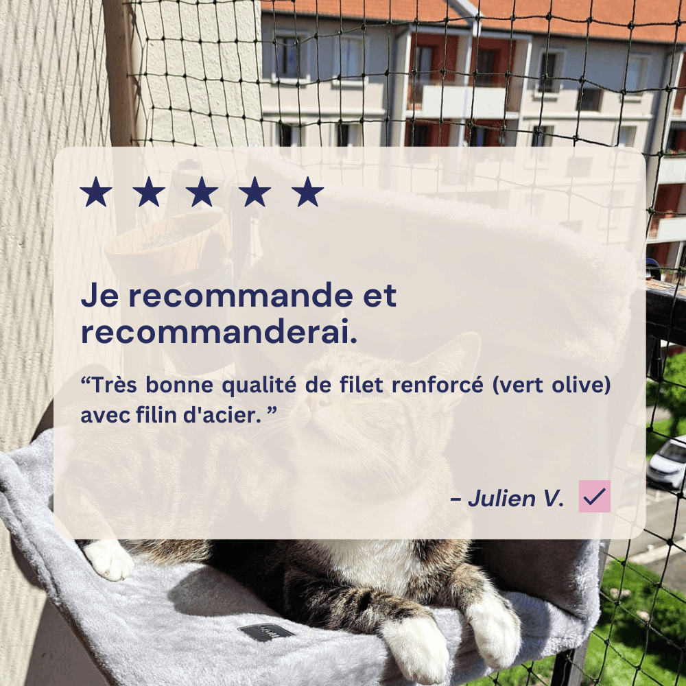 Filet de protection pour chat - Sur mesure
