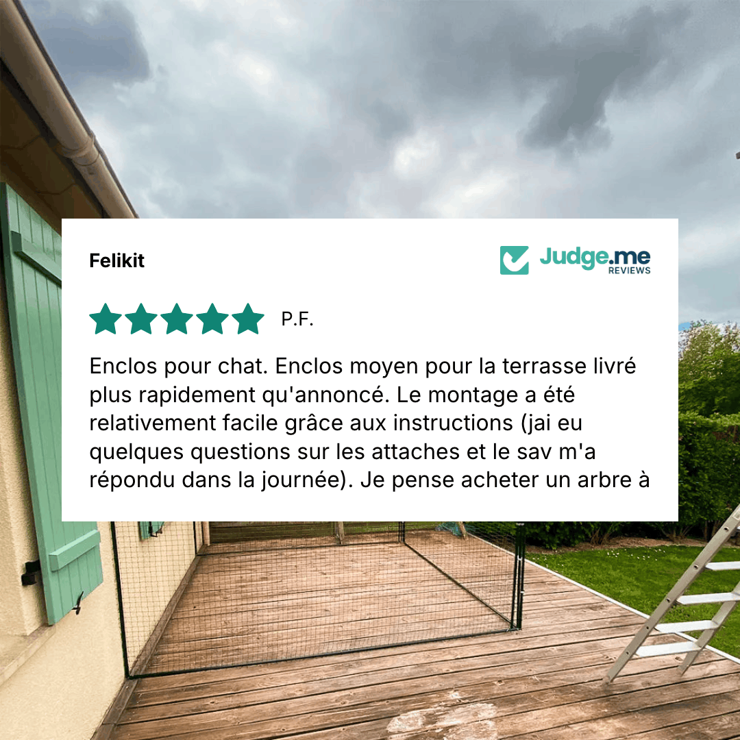 Avis client sur l'enclos pour chat de Felikit