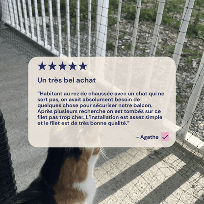 Filet pour chat sans percer (attaches Bird-Tech™)