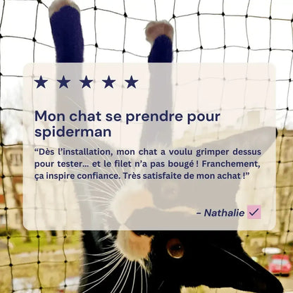 Avis sur le filet de protection pour chat balcon fenetre