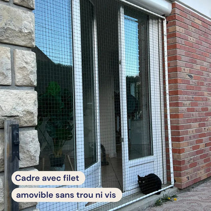 cadre pour chat amovible sans trou ni vis