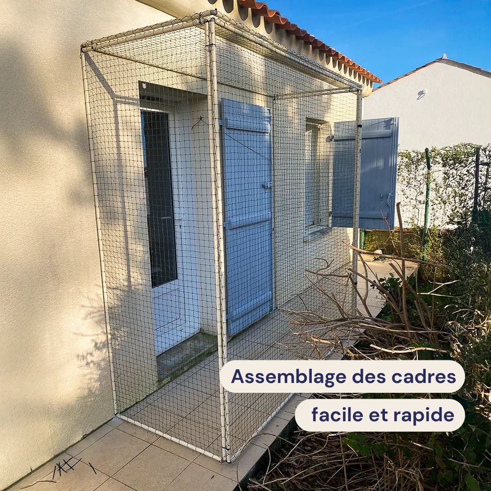 Catio anti-fugue pour chat