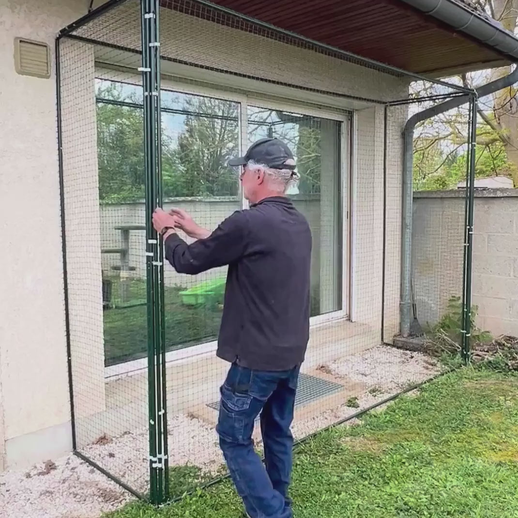 Enclos/catio extérieur pour chat - Sur mesure