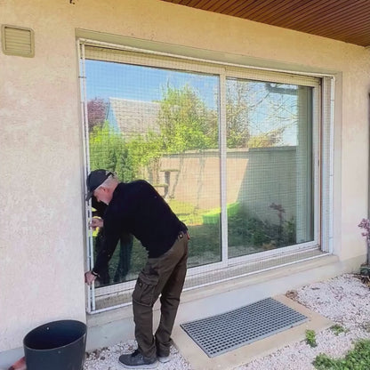 Cadre avec filet pour chat amovible sans trou ni vis - Sur mesure
